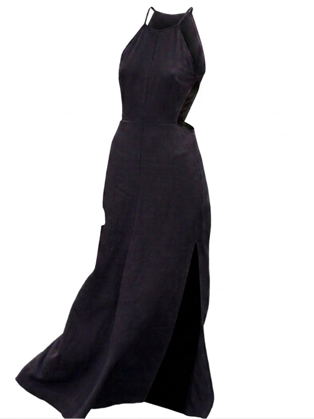 Reformation halter dusty blue maxi dress size Small